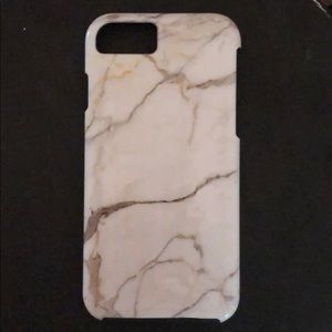 white and gold society6 iphone 7 case